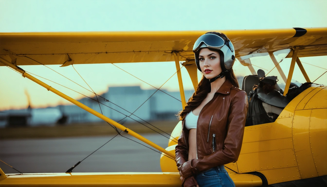 aviator Pin Up